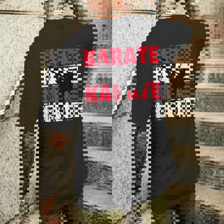 ヴィンテージ 空手 日本の格闘技 空手 スポーツ トレーニング メンズTシャツ バックプリント 彼への贈り物