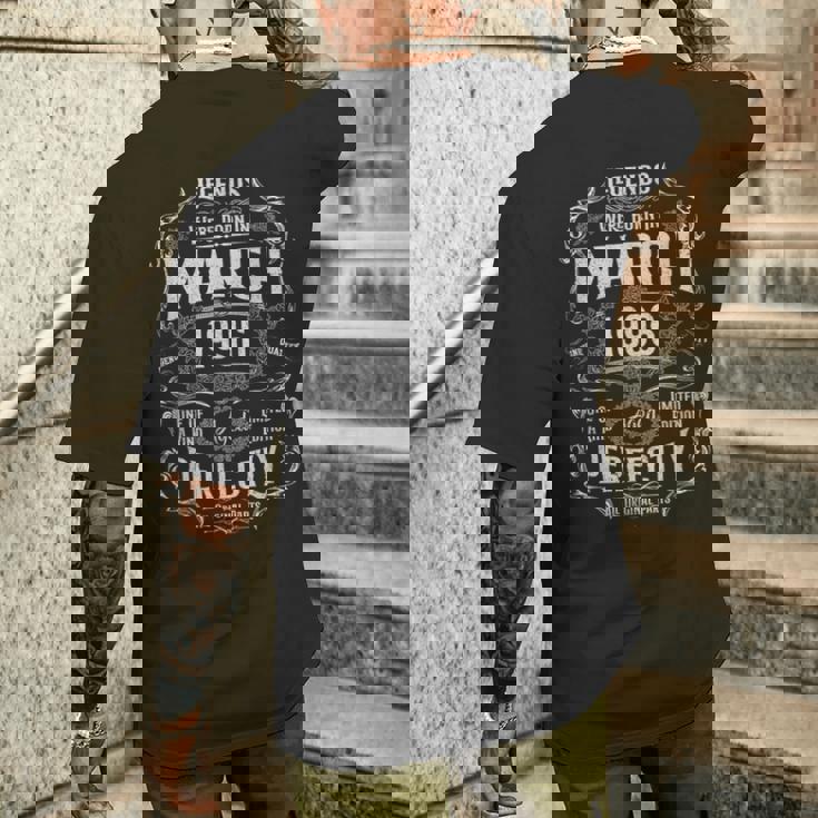 ヴィンテージ29歳の誕生日レジェンドは1996年3月に誕生しました。 メンズTシャツ バックプリント 彼への贈り物