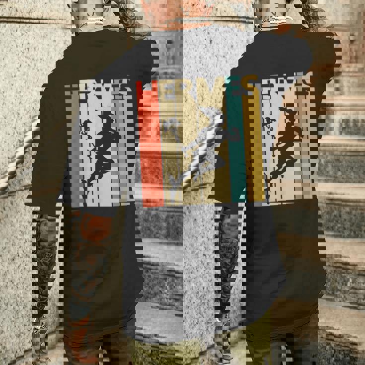 ヴィンテージギリシャ神エルメス メンズTシャツ バックプリント 彼への贈り物