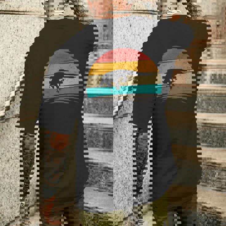 ヴィンテージコモドドラゴン レトロアンティーク調コモドドラゴン メンズTシャツ バックプリント 彼への贈り物