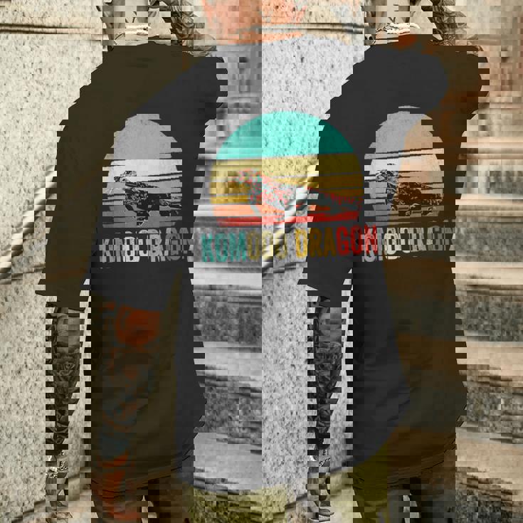 ヴィンテージコモドドラゴンシャツサンセット メンズTシャツ バックプリント 彼への贈り物