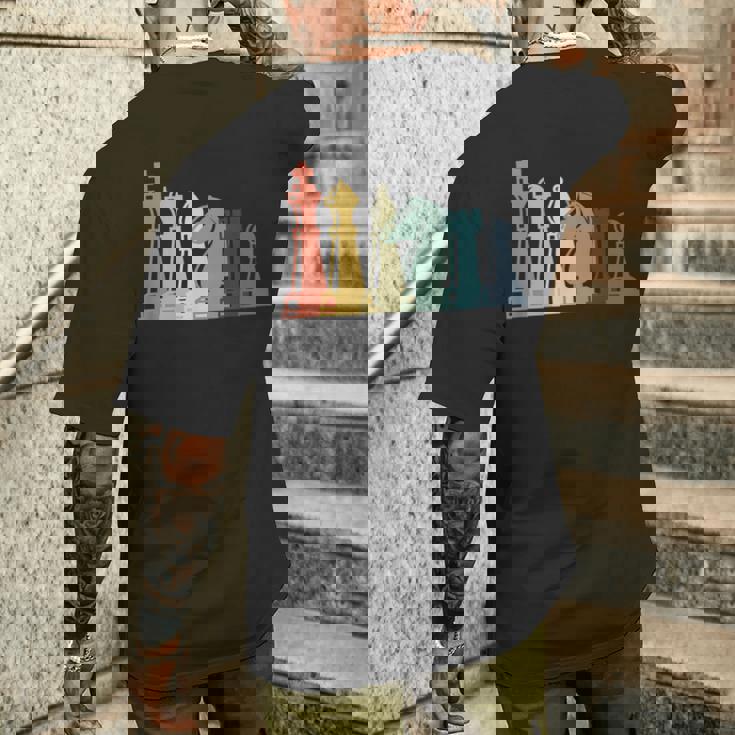 ヴィンテージチェスtシャツ レトロチェスデザイン チェスピース メンズTシャツ バックプリント 彼への贈り物