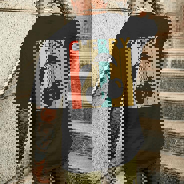 ヴィンテージチェリー メンズTシャツ バックプリント 彼への贈り物