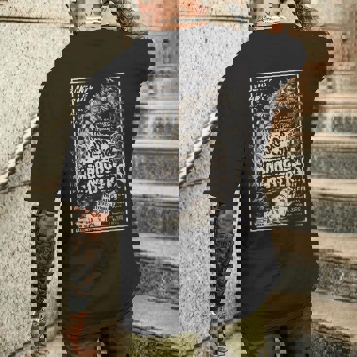 ヴィンテージハロウィンモンスタースラッシャーホラー映画ホラーショー メンズTシャツ バックプリント 彼への贈り物