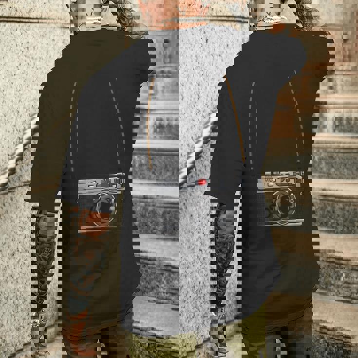 ヴィンテージフィルムカメラ メンズTシャツ バックプリント 彼への贈り物