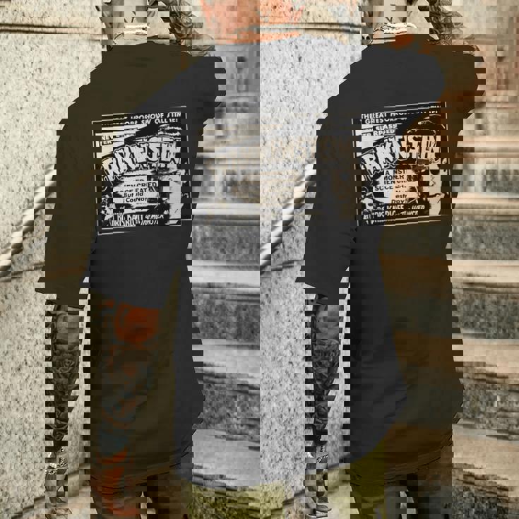 ヴィンテージホラー映画モンスター ハロウィン フランケンシュタインモンスター メンズTシャツ バックプリント 彼への贈り物