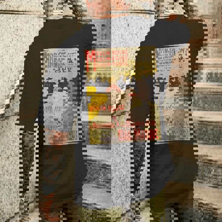 ヴィンテージポスター トゥールーズロートレック レトロtシャツ メンズTシャツ バックプリント 彼への贈り物