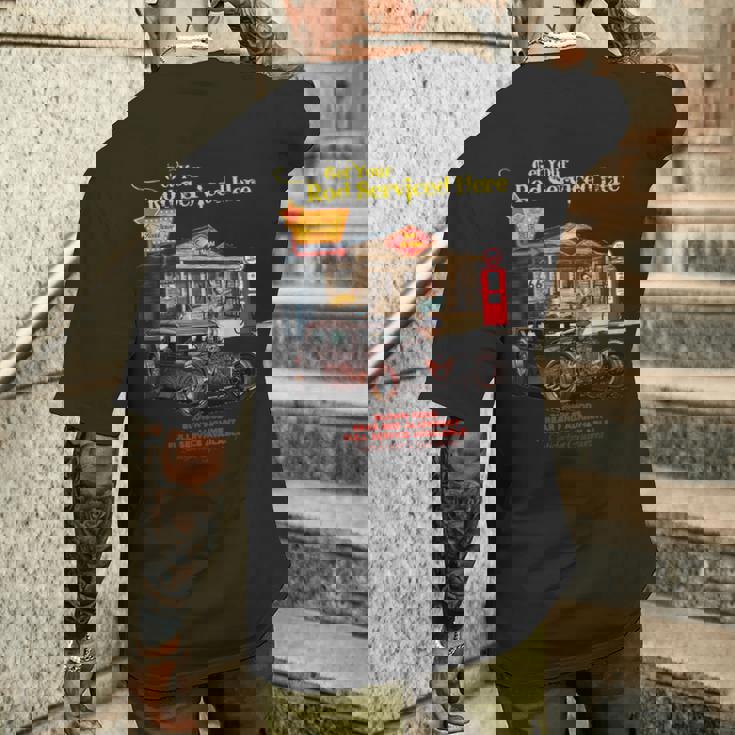 ヴィンテージラットロッドtシャツ ピンナップガール メンズtシャツ メンズTシャツ バックプリント 彼への贈り物