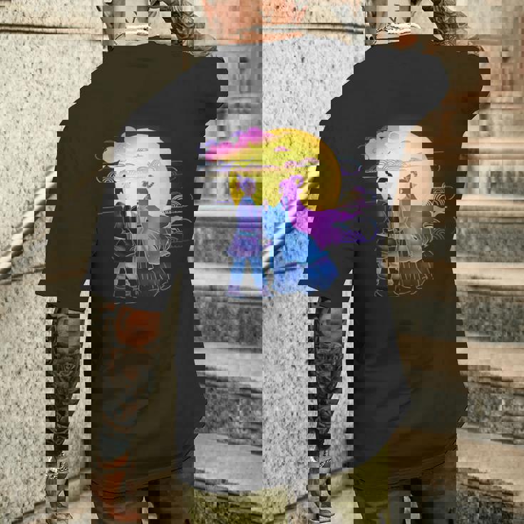 七夕ジャパン I 七夕 ギフトと日本語 メンズTシャツ バックプリント 彼への贈り物