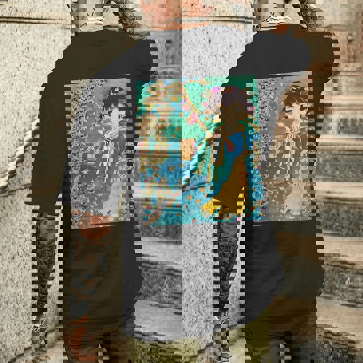 七夕少女のt-シャツ メンズTシャツ バックプリント 彼への贈り物