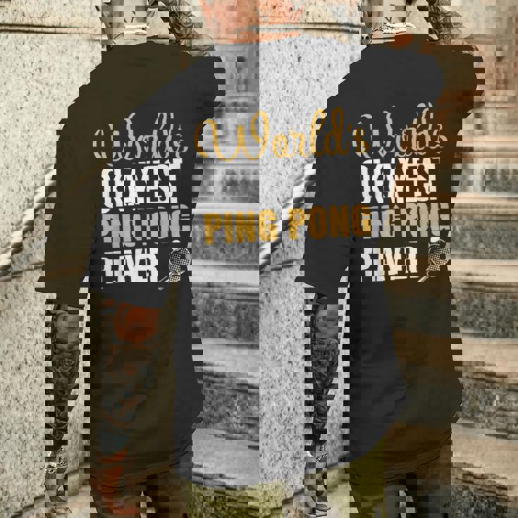 世界で一番大丈夫な卓球選手 メンズTシャツ バックプリント 彼への贈り物