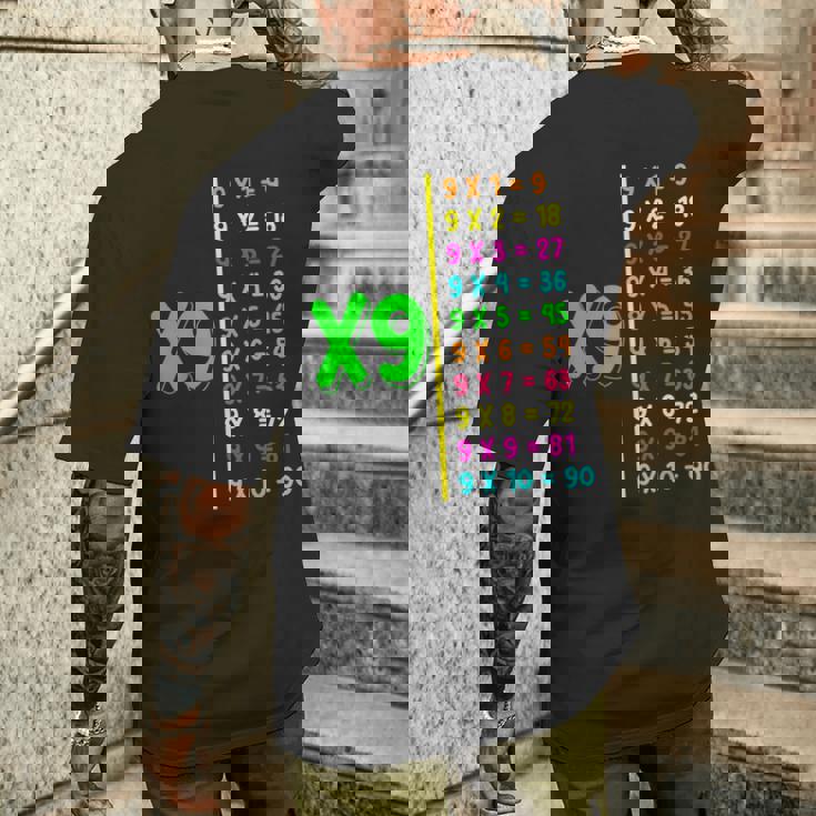 九九 小学校 算数 日 キッズ 男の子 メンズTシャツ バックプリント 彼への贈り物