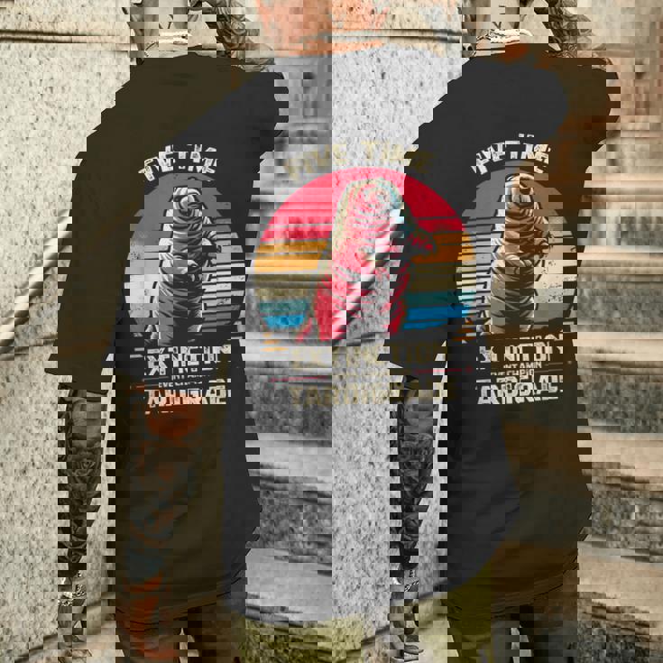 五度絶滅イベントチャンピオン クマムシ生物学者 メンズTシャツ バックプリント 彼への贈り物