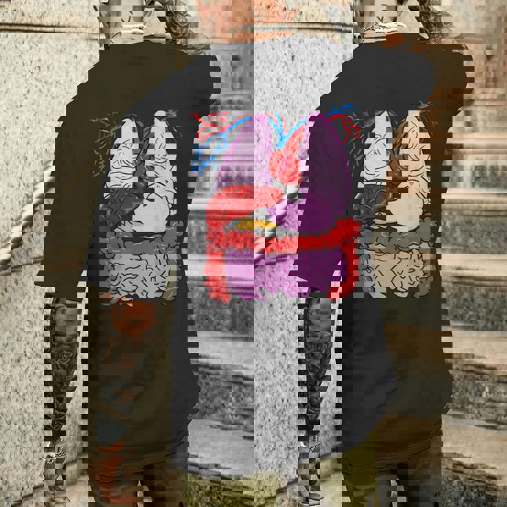 人体の解剖学 メンズTシャツ バックプリント 彼への贈り物