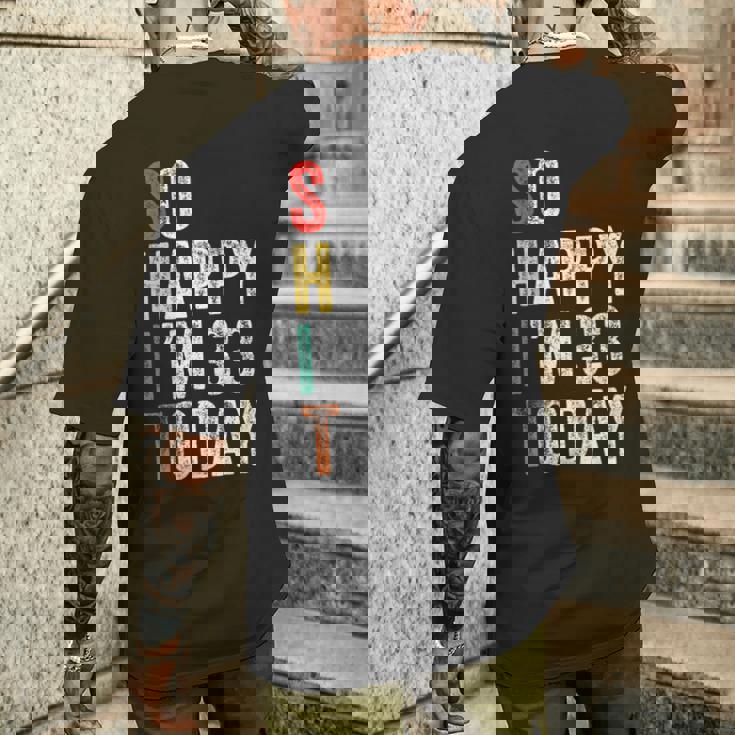 今日は33歳だおもしろい33歳の誕生日 メンズTシャツ バックプリント 彼への贈り物