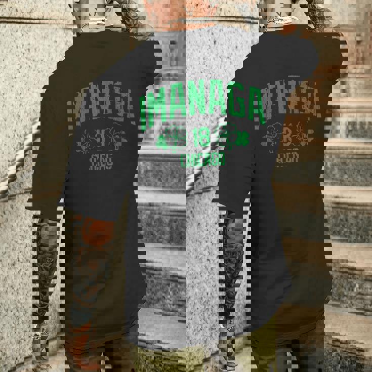 今永昇太 シカゴt Patrick's Day クローバーグリーン メンズTシャツ バックプリント 彼への贈り物