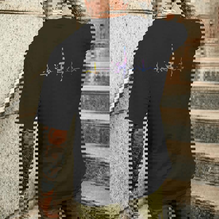 体操 クラブ ハートビート ガールズ キッズ 新体操 メンズTシャツ バックプリント 彼への贈り物