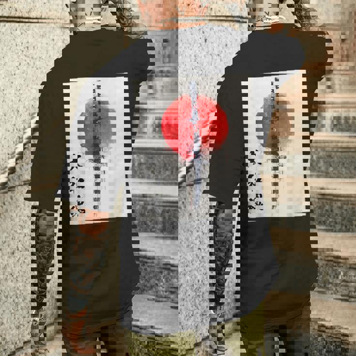 侍 日本魂 忍者 日本刀 メンズTシャツ バックプリント 彼への贈り物