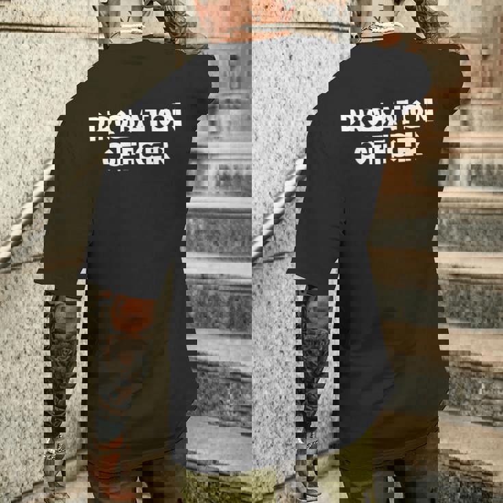 保護観察官 メンズTシャツ バックプリント 彼への贈り物