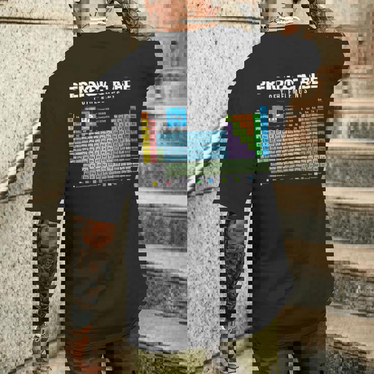 元素周期表 化学 メンズTシャツ バックプリント 彼への贈り物