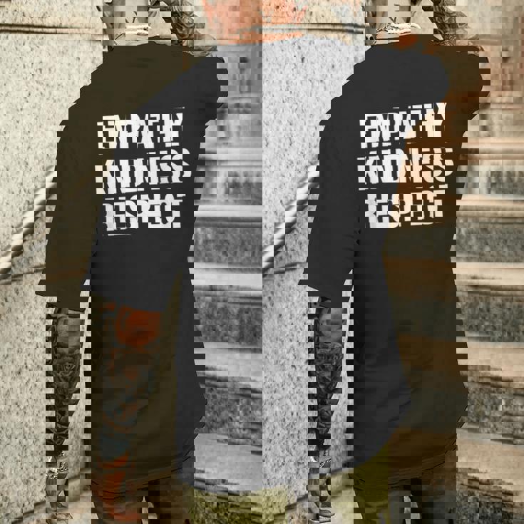 共感 優しさ 尊重 メンズTシャツ バックプリント 彼への贈り物