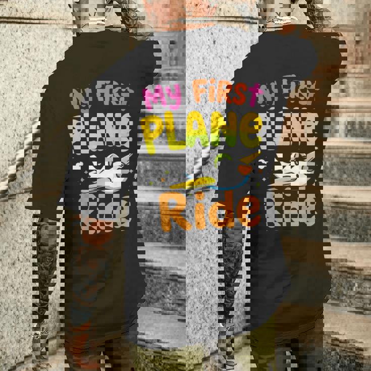 初めてのフライトmy First Plane Ride メンズTシャツ バックプリント 彼への贈り物