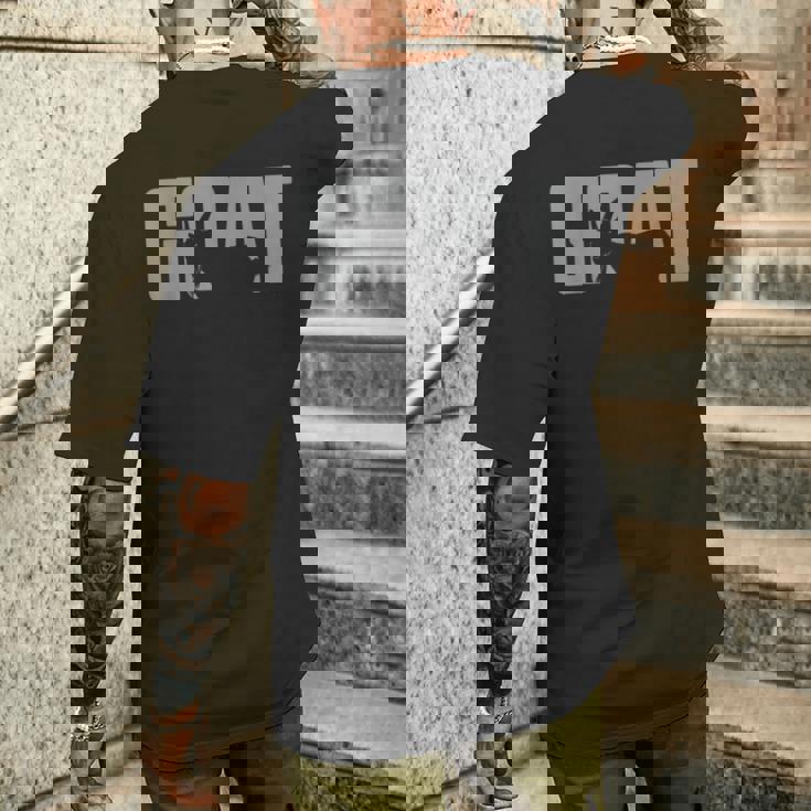 動物ヤギ愛好家服 ヤギのささやき メンズTシャツ バックプリント 彼への贈り物