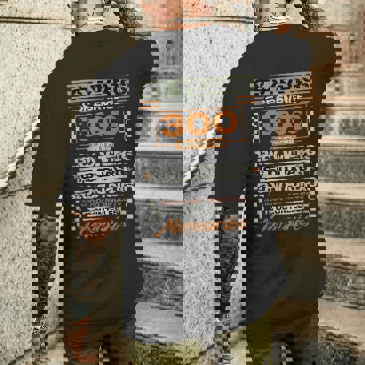 勤続25年 25周年 退職記念 メンズTシャツ バックプリント 彼への贈り物