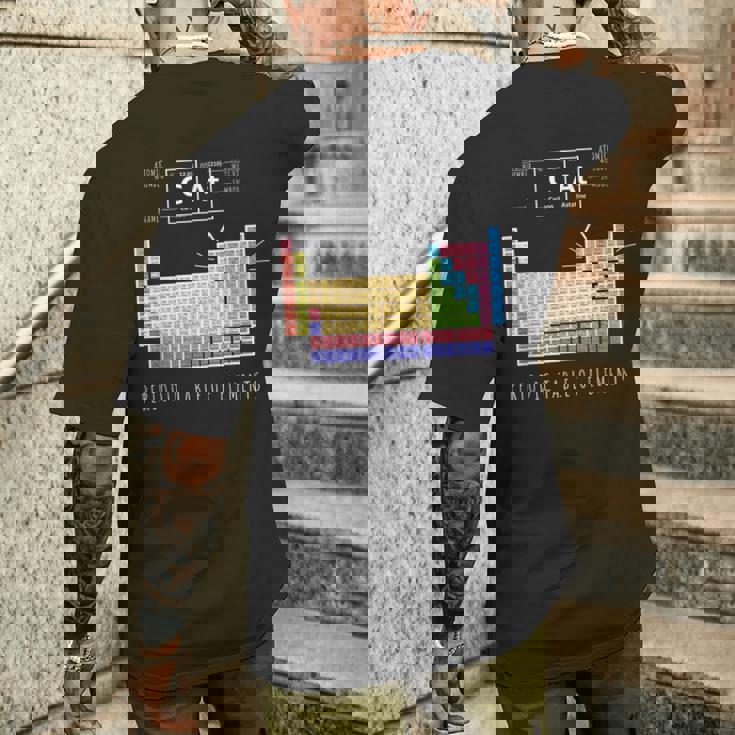 化学猫 元素周期表 メンズTシャツ バックプリント 彼への贈り物