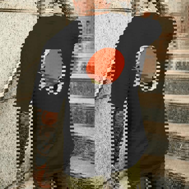 卓球 ラケット 面白いtシャツ ピンポン おもしろ 服 ネタ メンズ 卓球部 おもしろグッズ 大人 子供 メンズTシャツ バックプリント 彼への贈り物