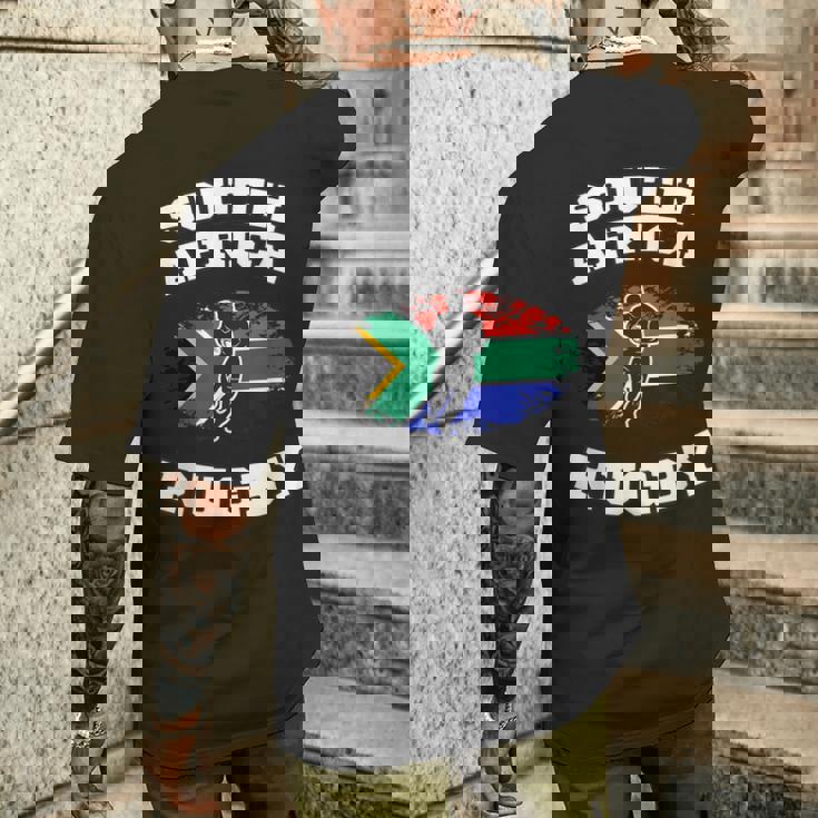 南アフリカ スプリングボックス ラグビー メンズTシャツ バックプリント 彼への贈り物