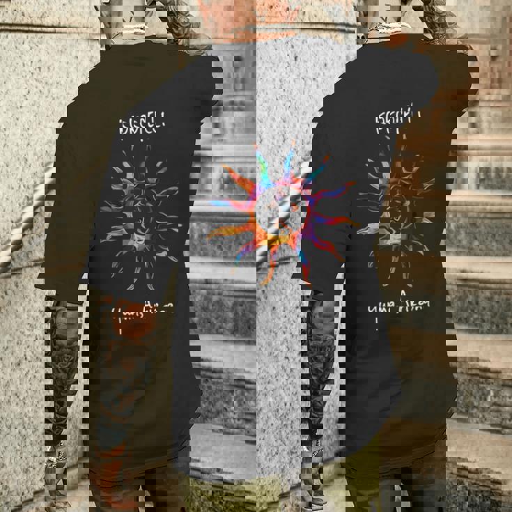 南西の太陽とココペリ メンズTシャツ バックプリント 彼への贈り物