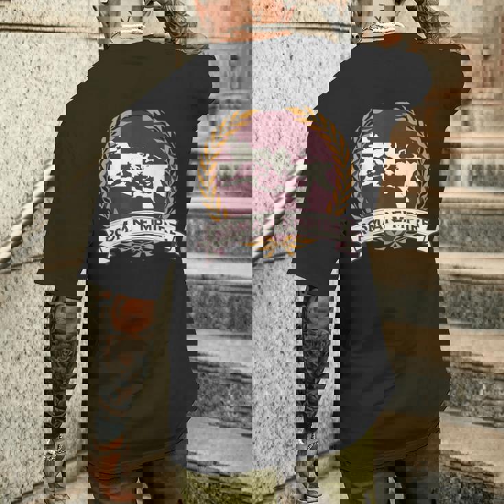 古代ローマのローマ帝国領土 メンズTシャツ バックプリント 彼への贈り物