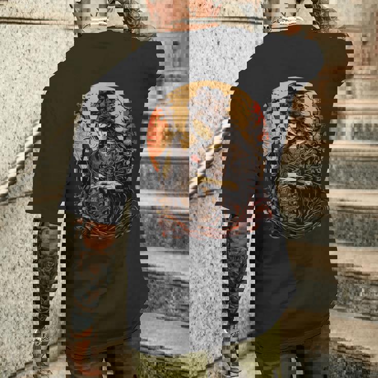 古代日本 神 弁財天 仏事 神 メンズTシャツ バックプリント 彼への贈り物