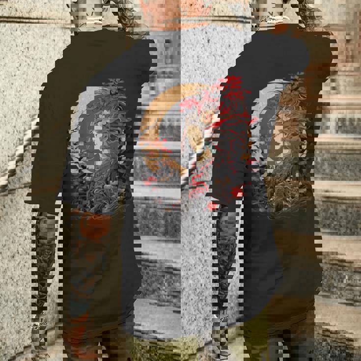 古代日本神 天てらす 神道 太陽 女神 メンズTシャツ バックプリント 彼への贈り物