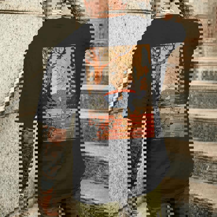 古典的なおとぎ話の保育園は壁にハンプティダンプティ土をライムズ メンズTシャツ バックプリント 彼への贈り物