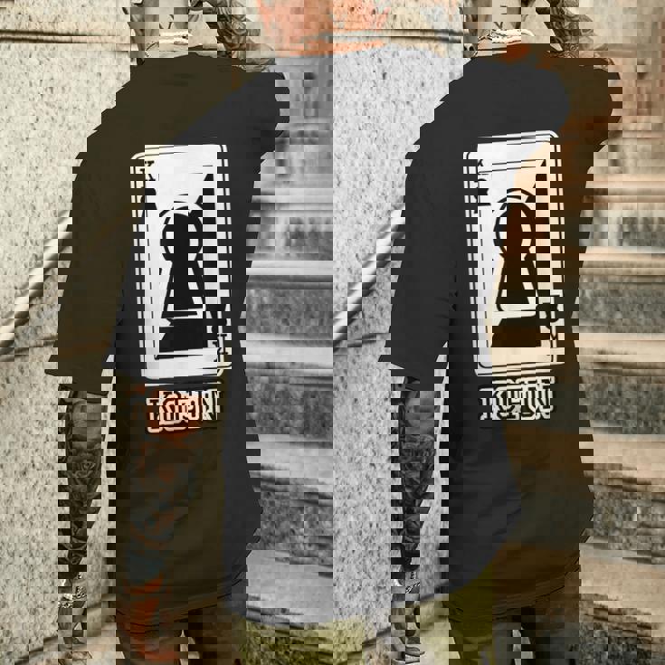 古墳《トランプのキング》パロディ【変なデザイン屋さん】歴史 かわいい イラスト 面白い おしゃれ メンズTシャツ バックプリント 彼への贈り物