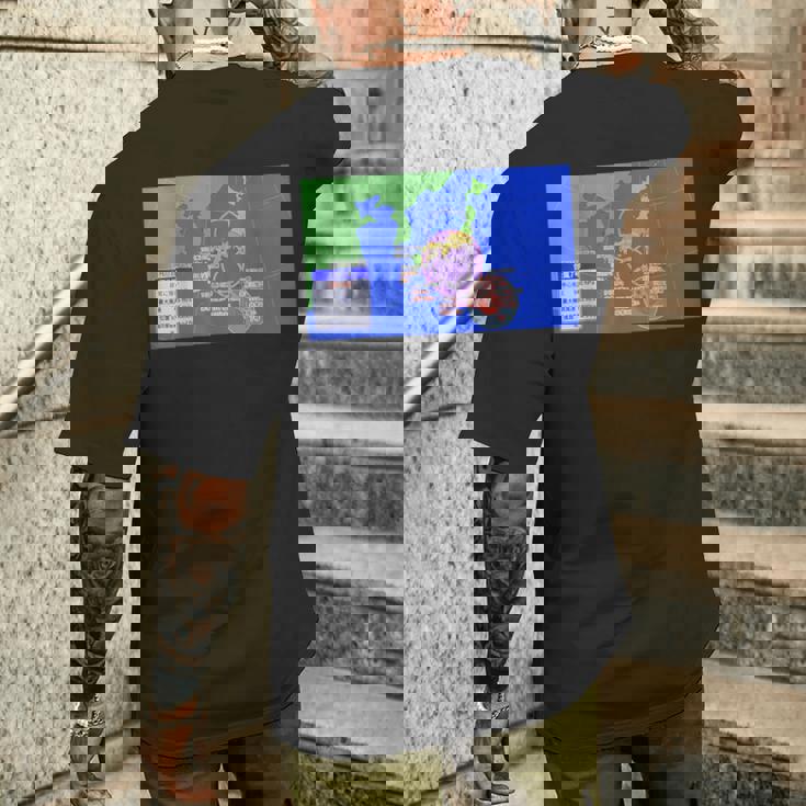 台風情報デザイン メンズTシャツ バックプリント 彼への贈り物