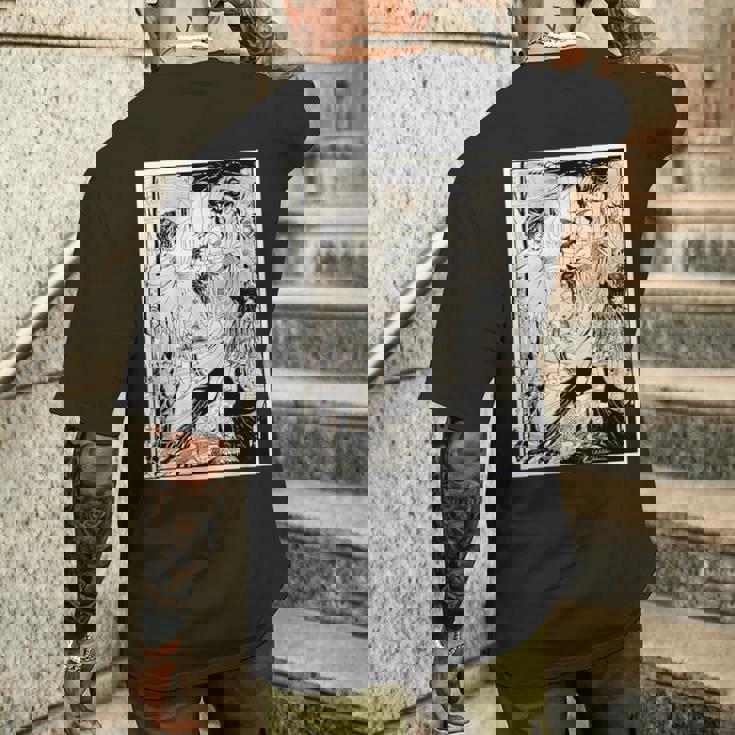 夢 By オーブリー・ビアズリー 1894 メンズTシャツ バックプリント 彼への贈り物