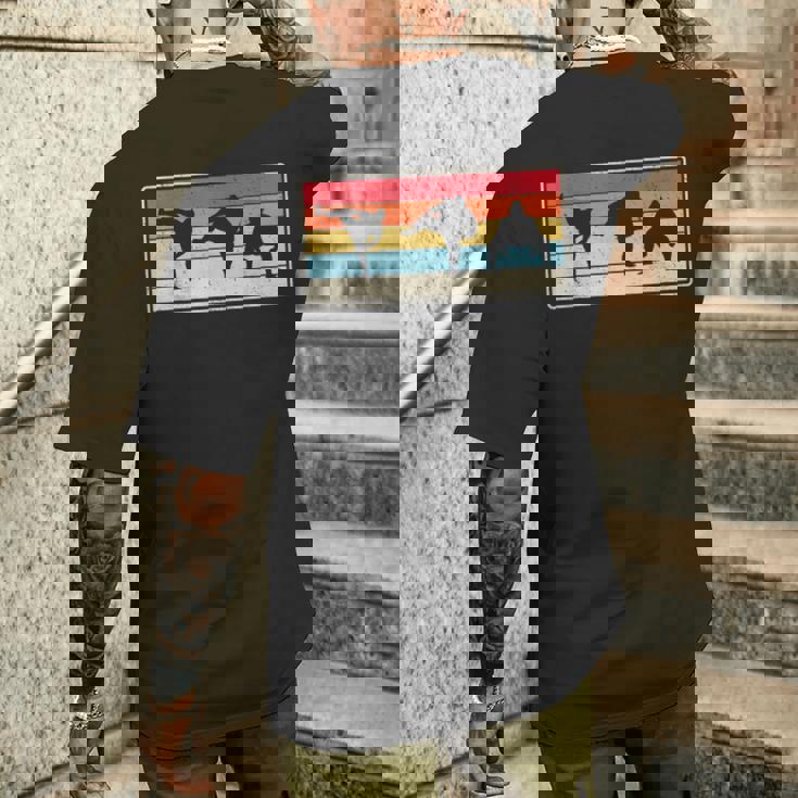 大相撲力士ポーズ相撲扇子 メンズTシャツ バックプリント 彼への贈り物