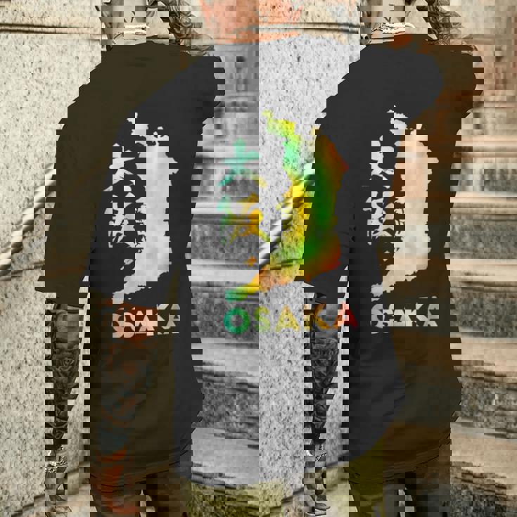 大阪 面白tシャツ 大阪府 面白いtシャツ 文字入り メンズ おもしろ 面白い 服 オリジナル おもしろグッズ ネタ メンズTシャツ バックプリント 彼への贈り物