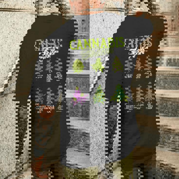 大麻株 雑草 大麻 マリファナ メンズTシャツ バックプリント 彼への贈り物