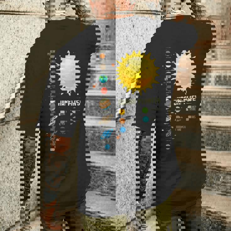 太陽系 I 宇宙 I 矮小惑星 I 惑星 メンズTシャツ バックプリント 彼への贈り物