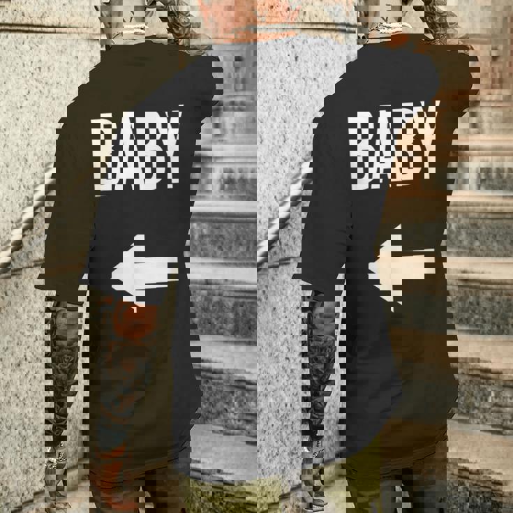 妊娠発表 サプライズ ママとパパ シャツ お父さん用 メンズTシャツ バックプリント 彼への贈り物