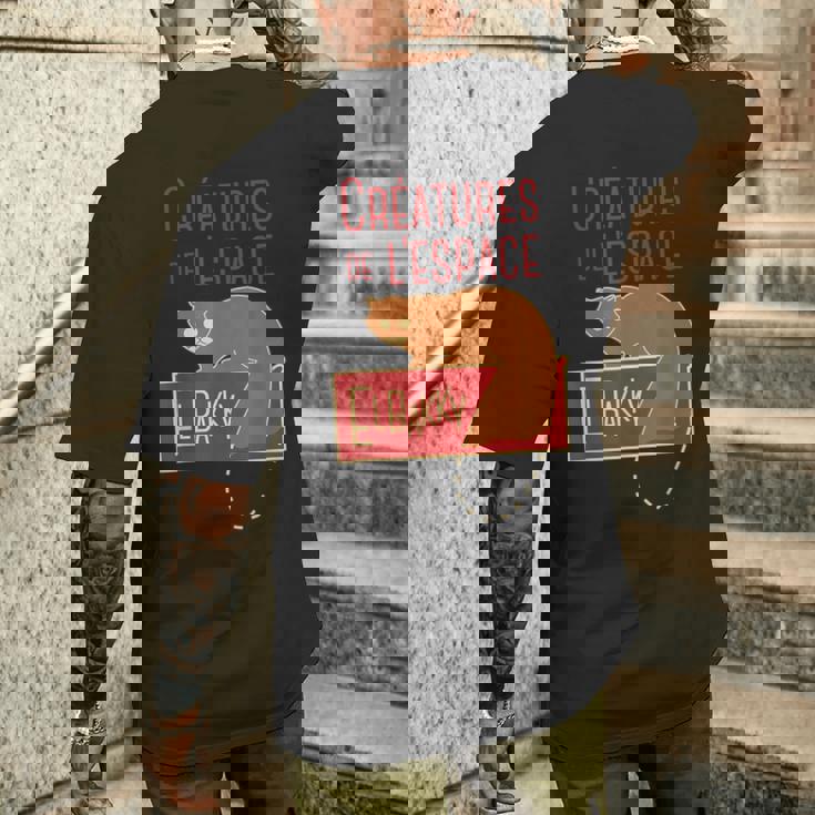 宇宙動物エルバッキー メンズTシャツ バックプリント 彼への贈り物