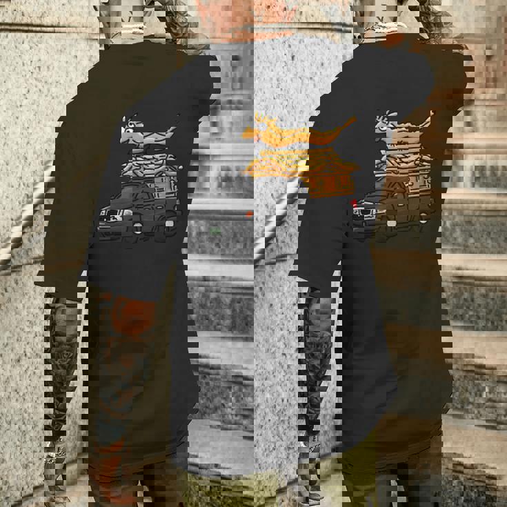 宮型霊柩車 メンズTシャツ バックプリント 彼への贈り物