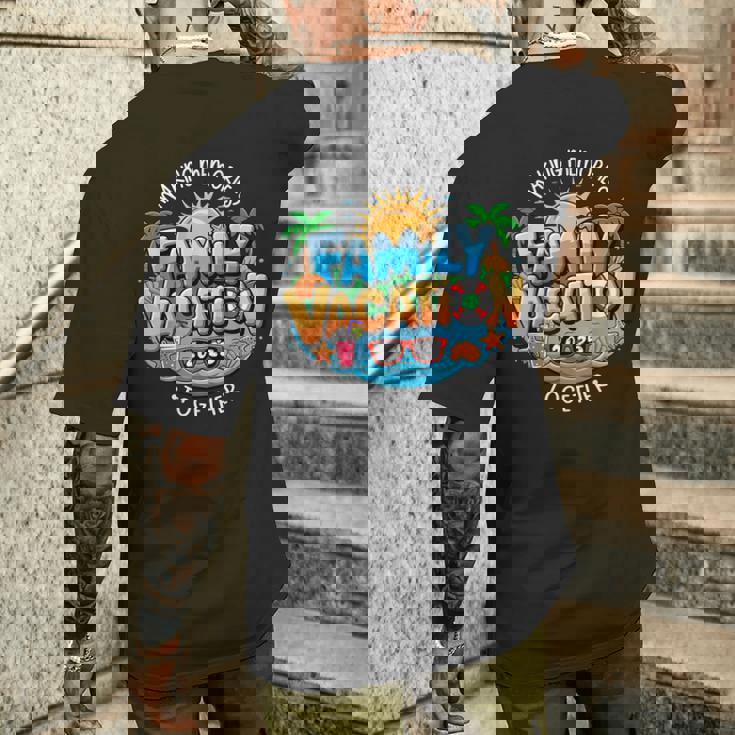 家族旅行2025 一緒に思い出を作る 夏 メンズTシャツ バックプリント 彼への贈り物