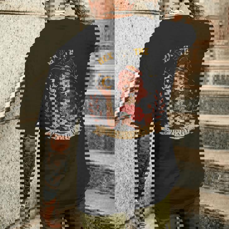 家父長制フェミニスト魔女の美学の六角 メンズTシャツ バックプリント 彼への贈り物