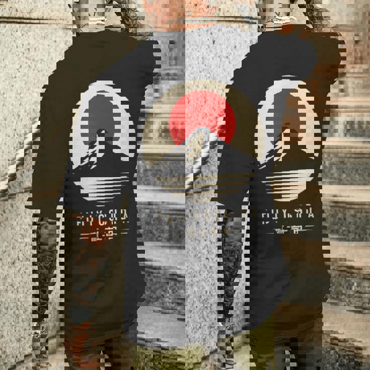 富士吉田 日本 メンズTシャツ バックプリント 彼への贈り物