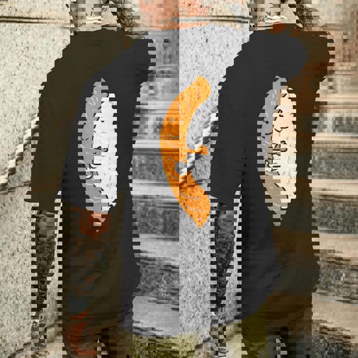 寿司ハギング サーモン キュート 和寿司 メンズTシャツ バックプリント 彼への贈り物